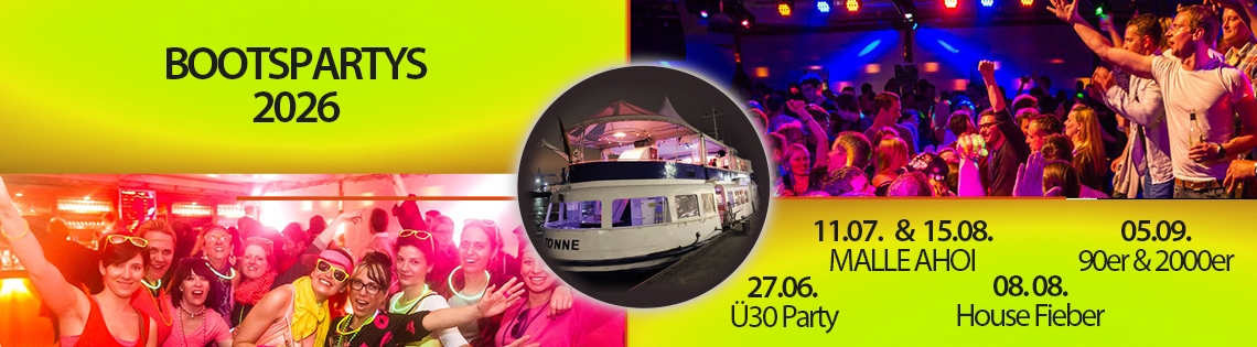 Hamburgs größte Ü30 Party meets TANZBAR @Boot